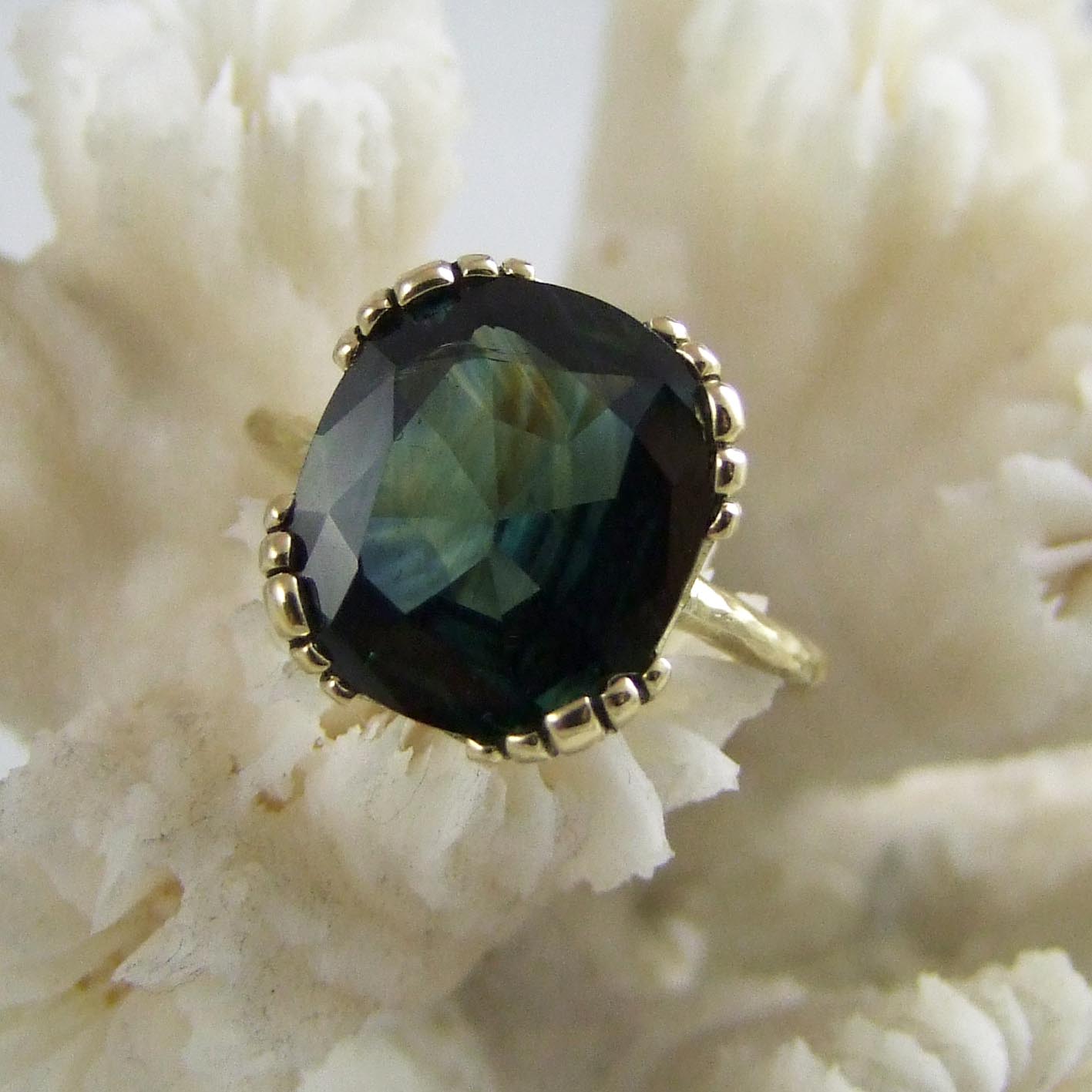Mermaid Green Sapphire Ring
