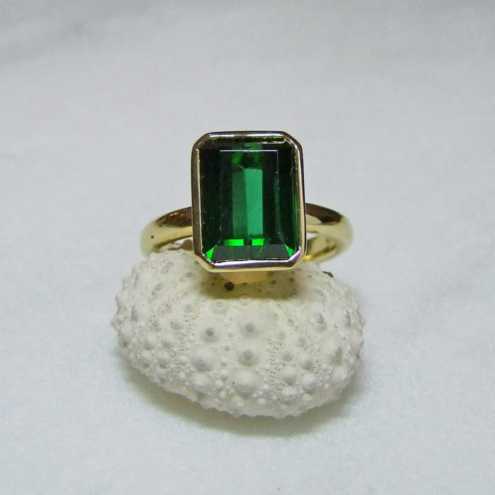Green Tourmaline Bespoke Ring