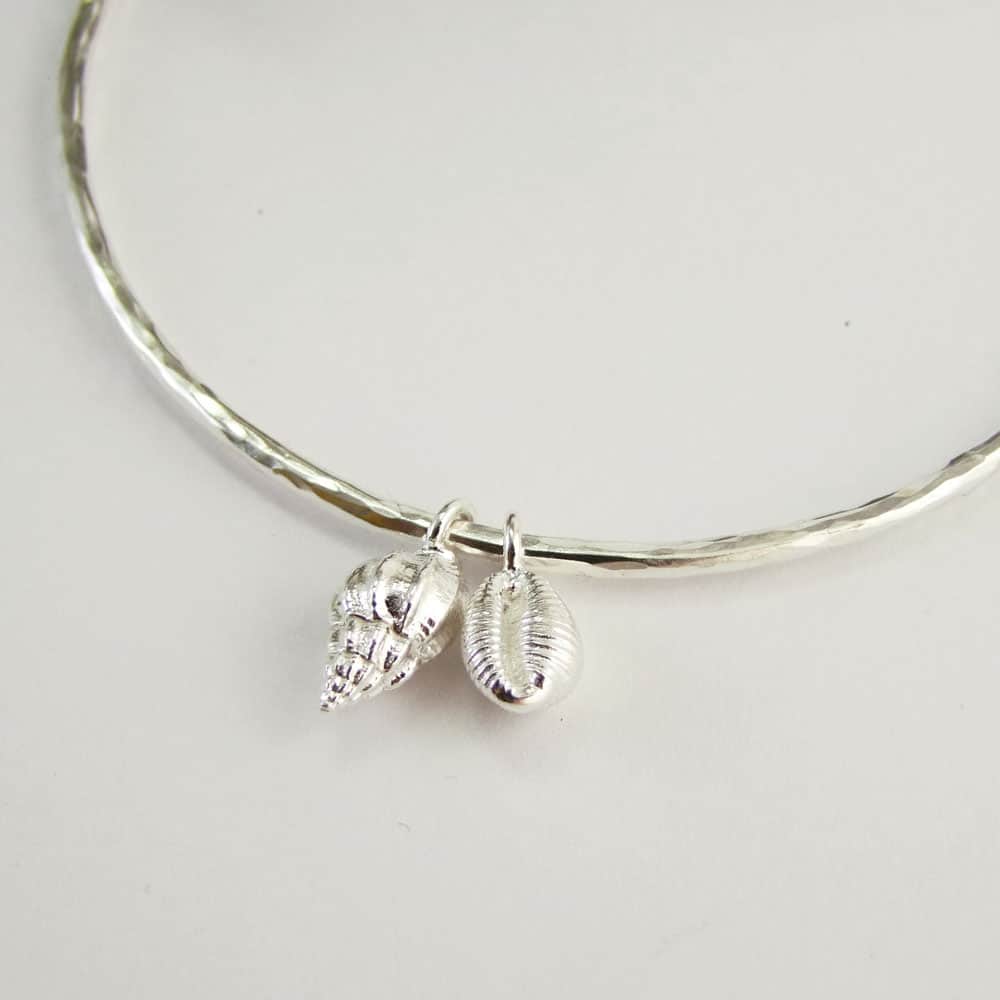 Double Mini Shell Bangle - Image 2