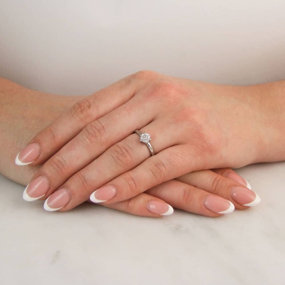 Old Mine Cut Claw Set Ring - Image 2