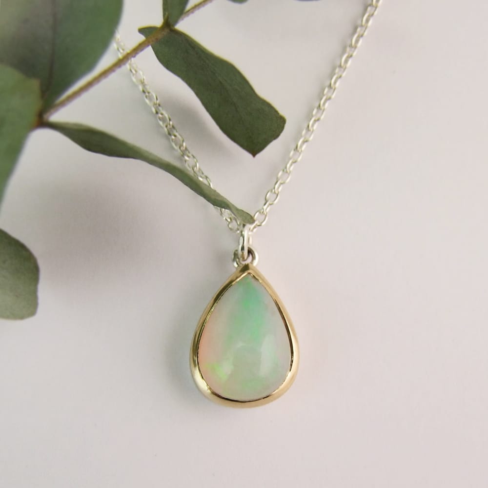 Pear Shape Opal Pendant - Image 2