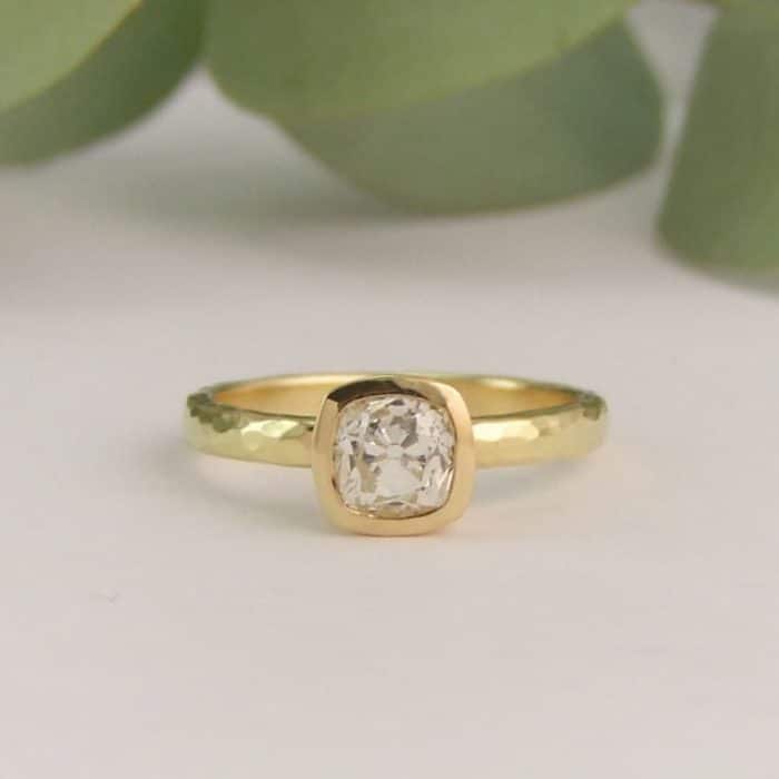 Cushion Old Mine Cut Ring