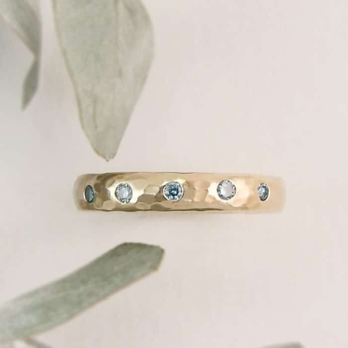 Blue Diamond Eternity Ring
