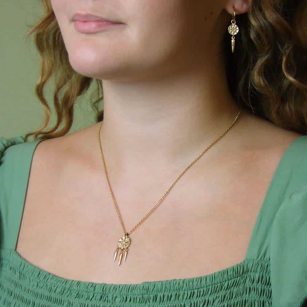 Macedonian Sun Ray Necklace - Image 2