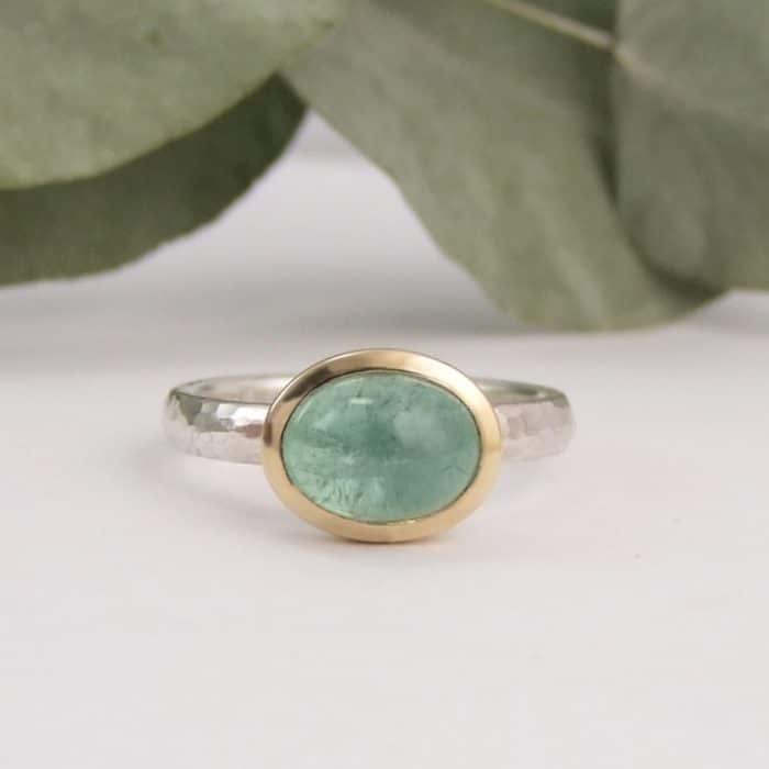 Mint Tourmaline Ring