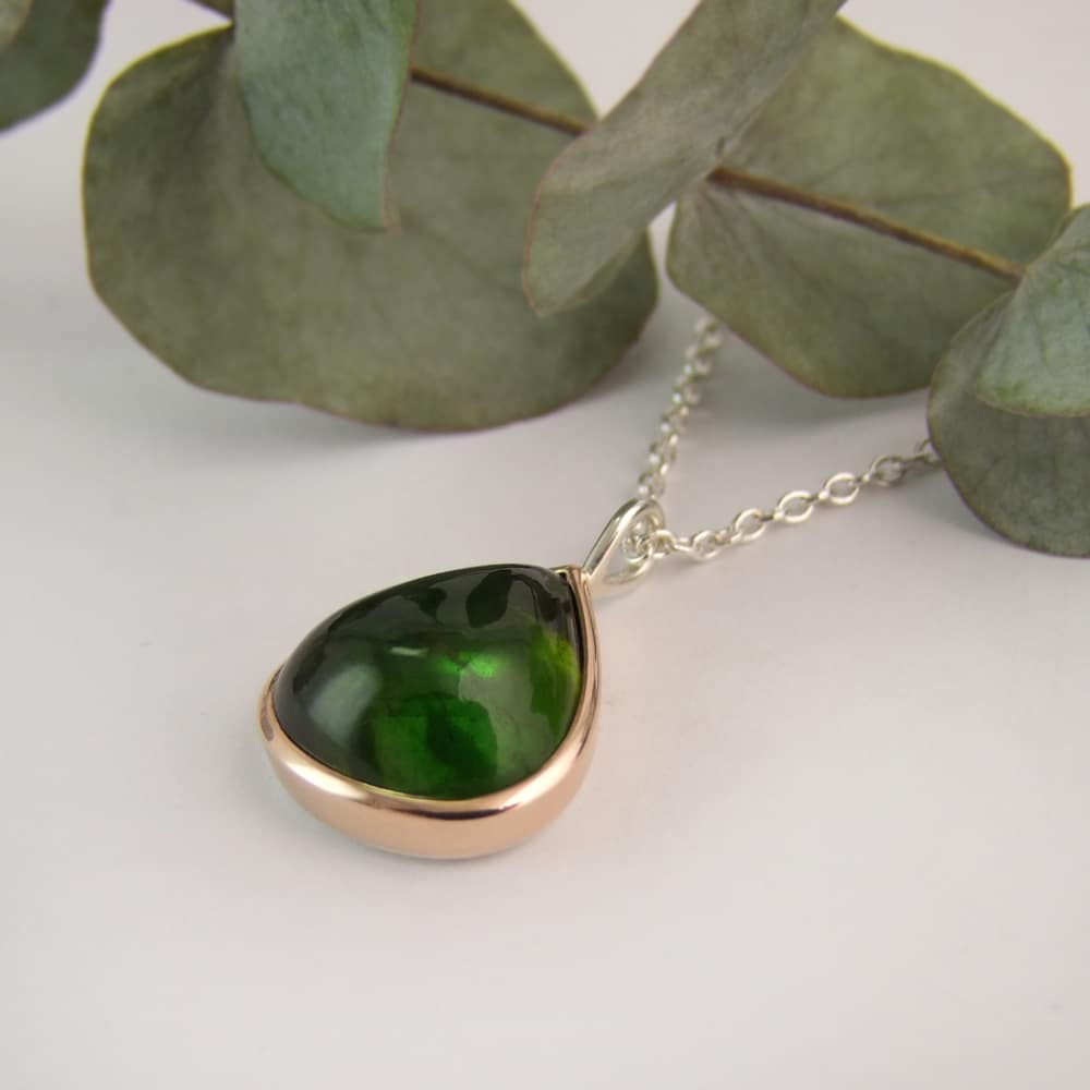 Forest Green Tourmaline Necklace - Image 2