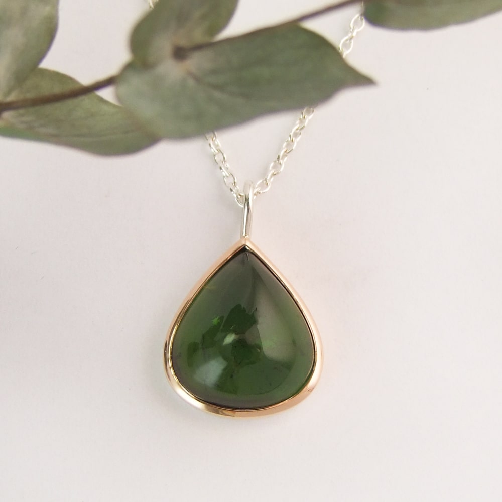 Forest Green Tourmaline Necklace