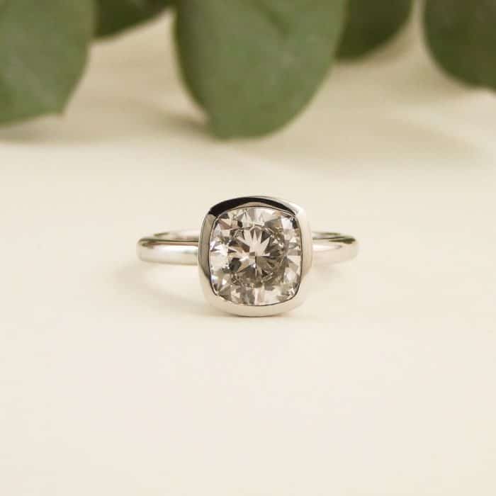 Cushion Lab Grown Diamond Ring