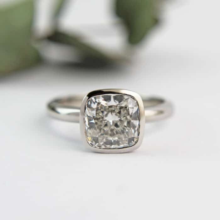Cushion Lab Grown Diamond Ring