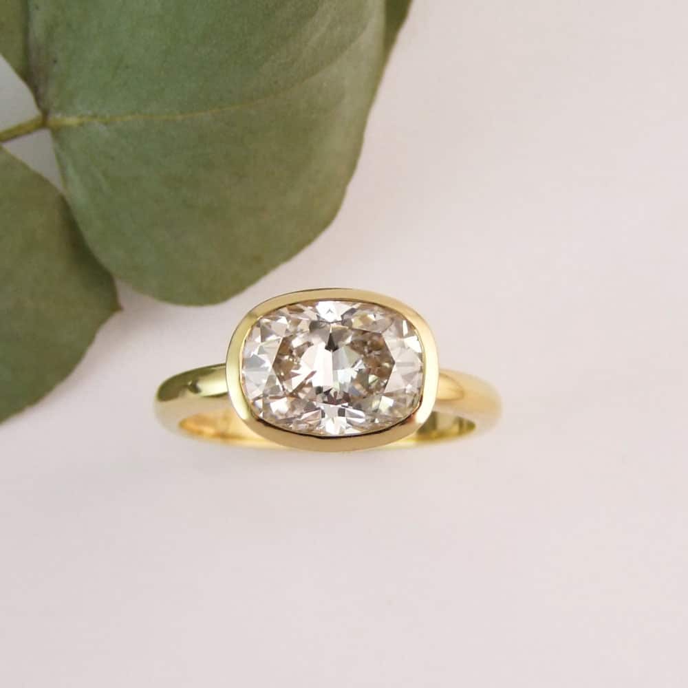 Oblong Cushion Lab Grown Diamond Ring