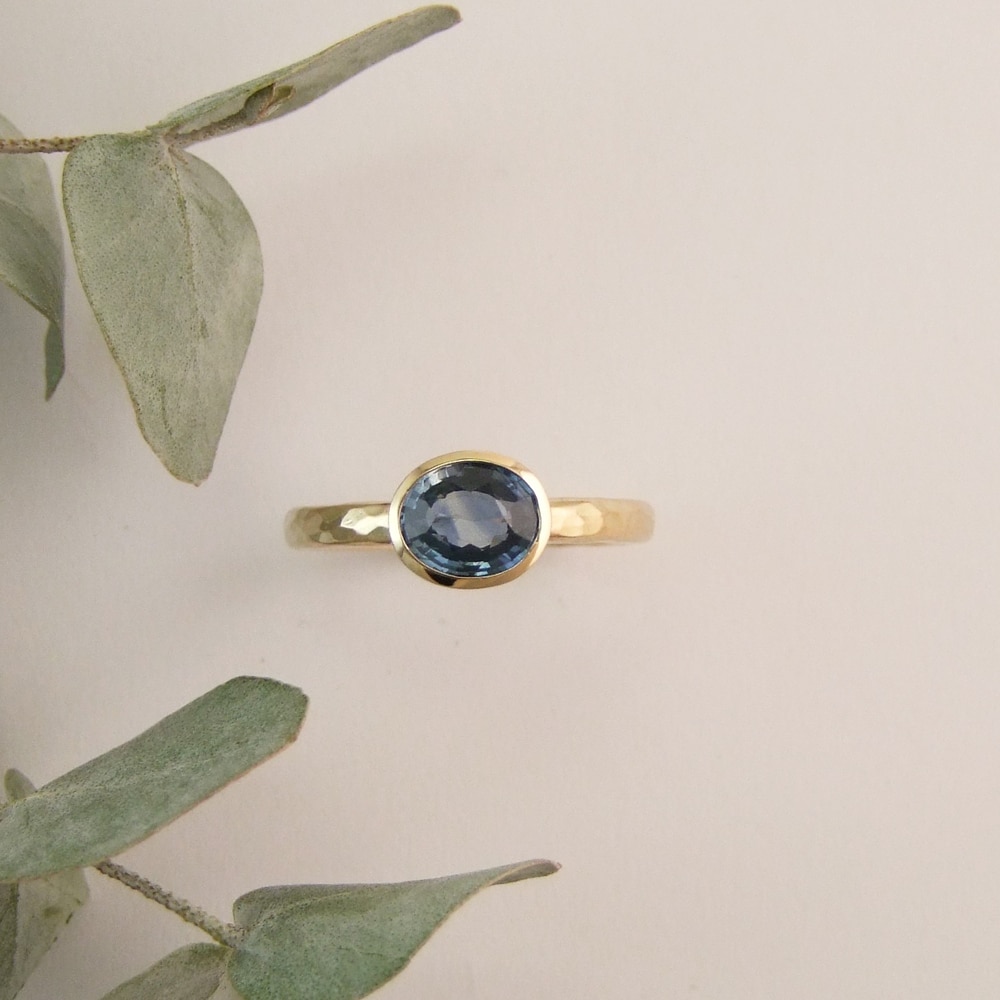 Midnight Blue Sapphire Ring - Image 3