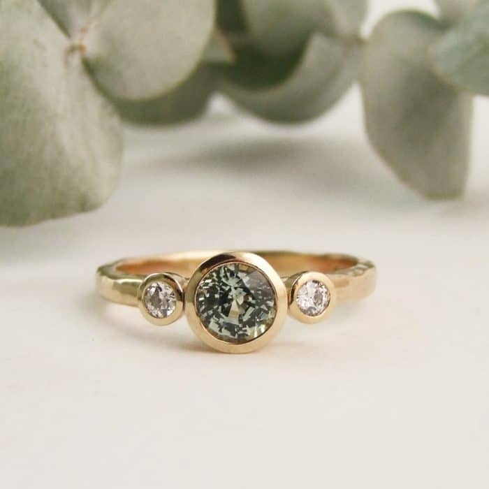 Montana Sapphire Diamond Ring