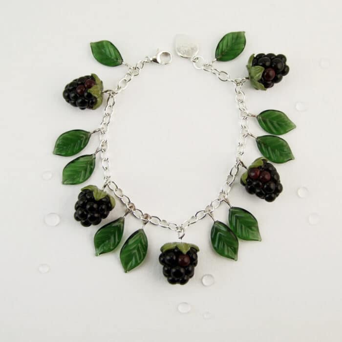 Glass Blackberry Bracelet