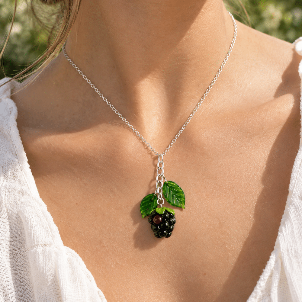 Glass Blackberry Pendant - Image 2