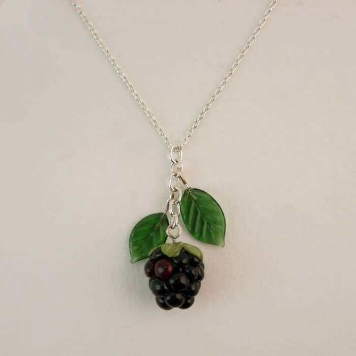 Glass Blackberry Pendant