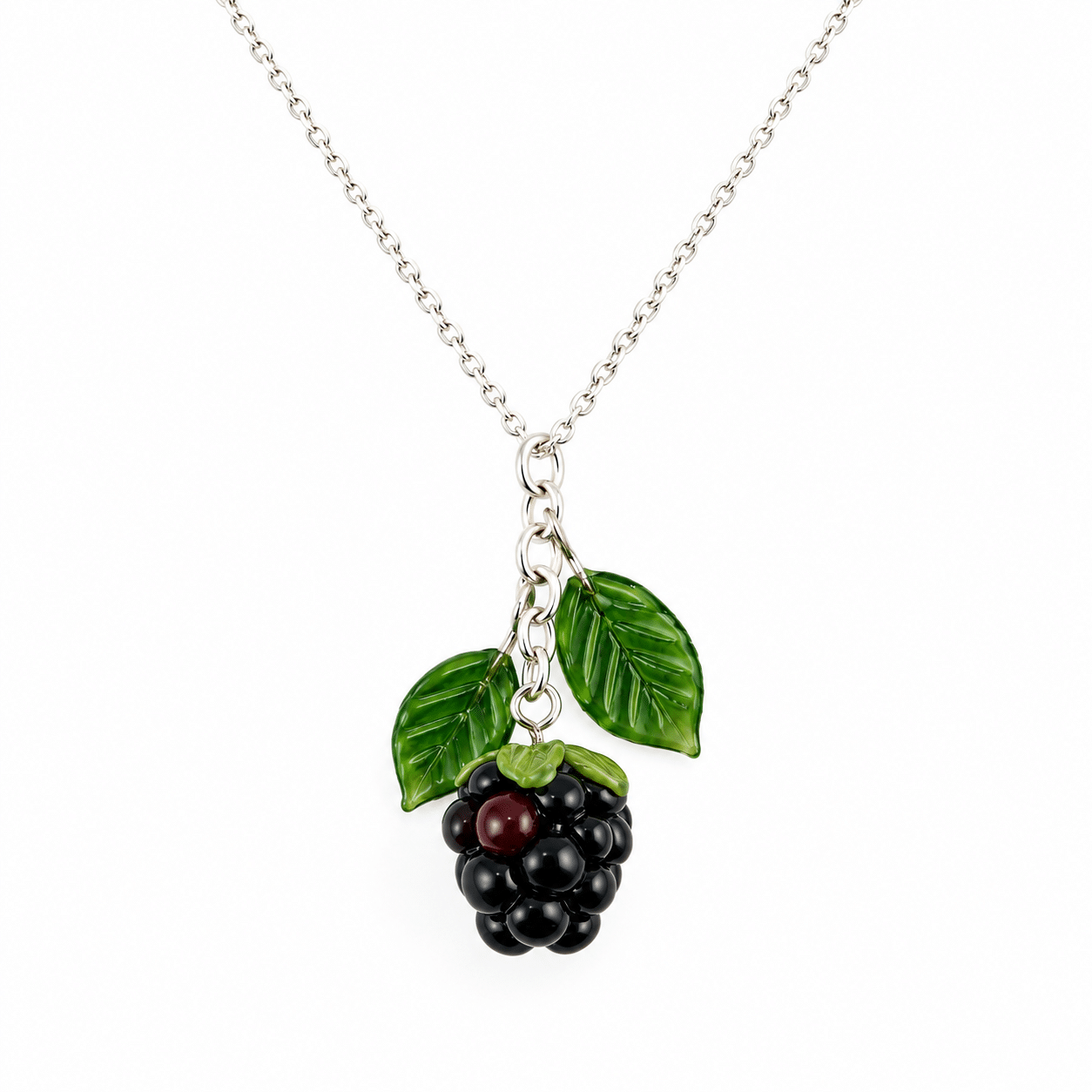 Glass Blackberry Pendant