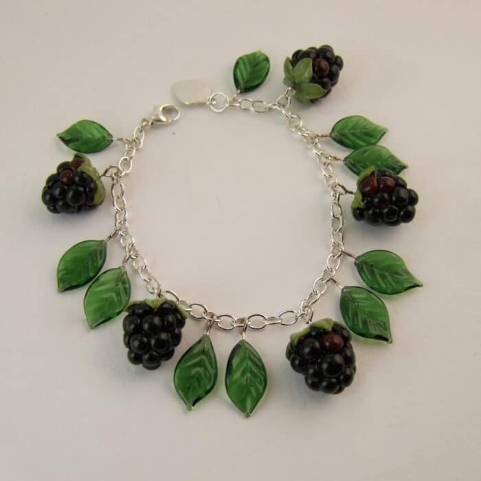 Glass Blackberry Bracelet
