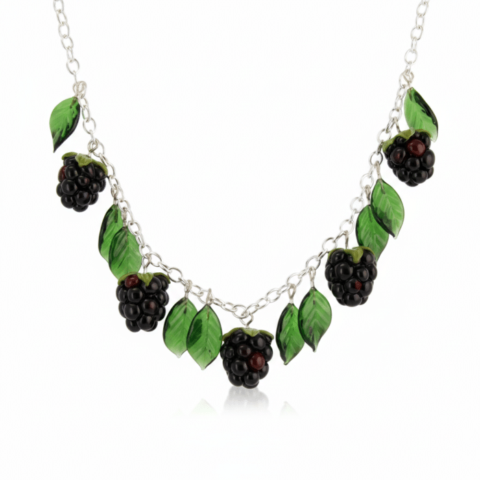 Glass Blackberry Necklace
