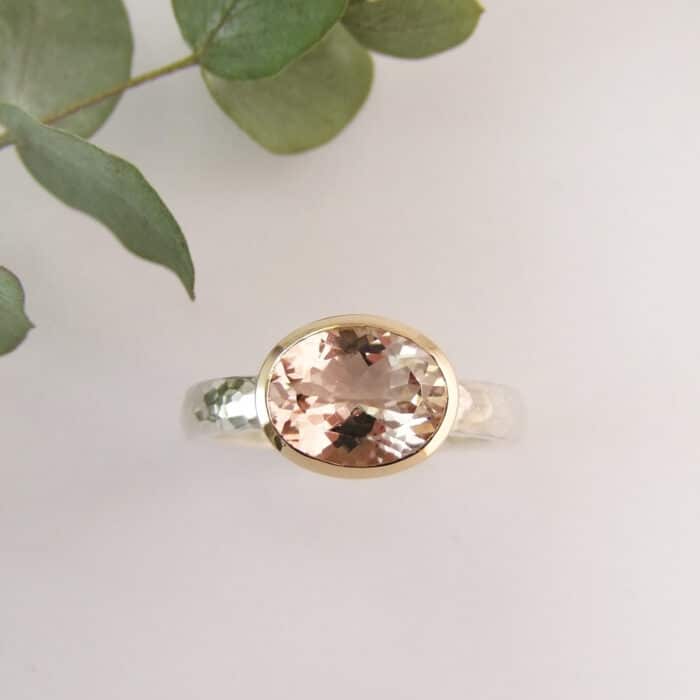 Morganite Oval Ring