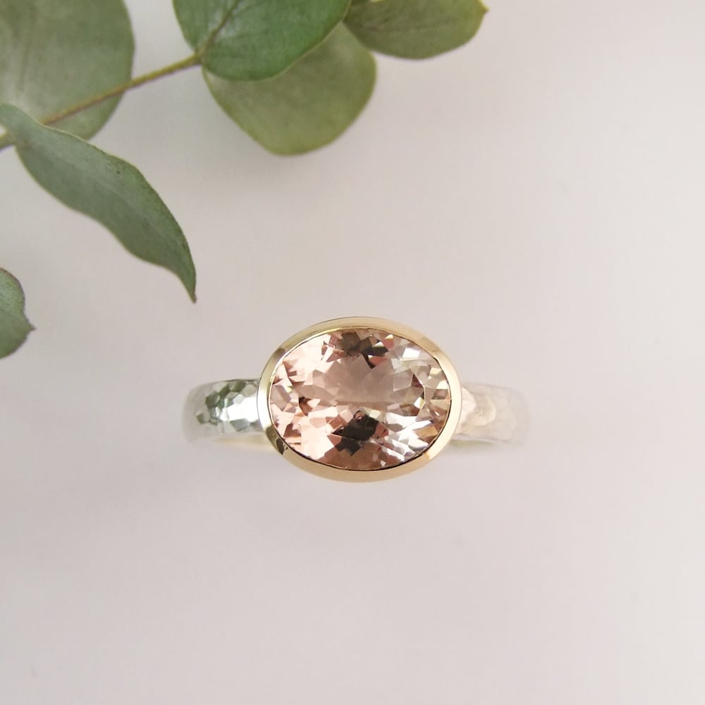 Morganite Oval Ring
