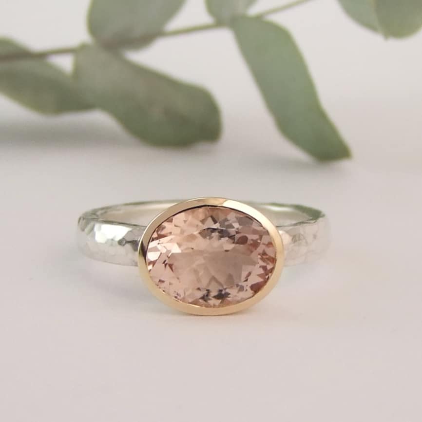 Morganite Oval Ring - Image 2