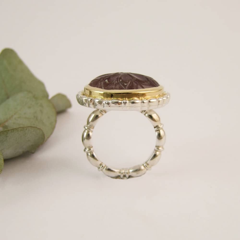 Carved Tourmaline Ring - Image 3