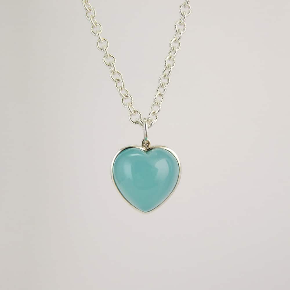 Chalcedony Heart Pendant - Image 3