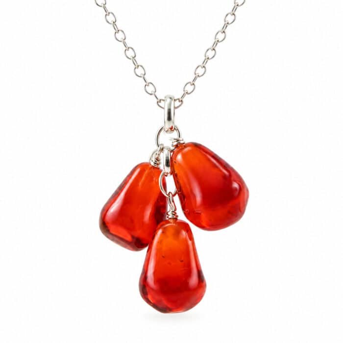 Glass Pomegranate Cluster Pendant