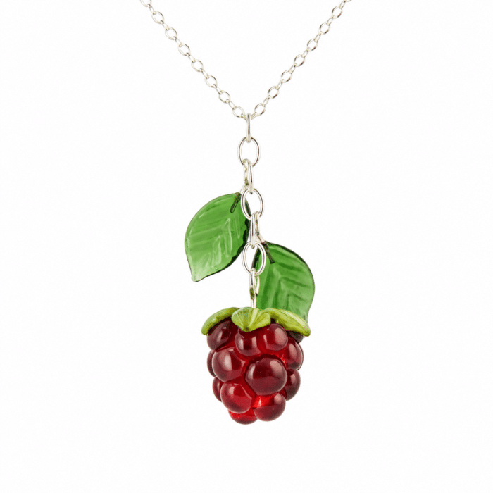 Glass Raspberry Pendant