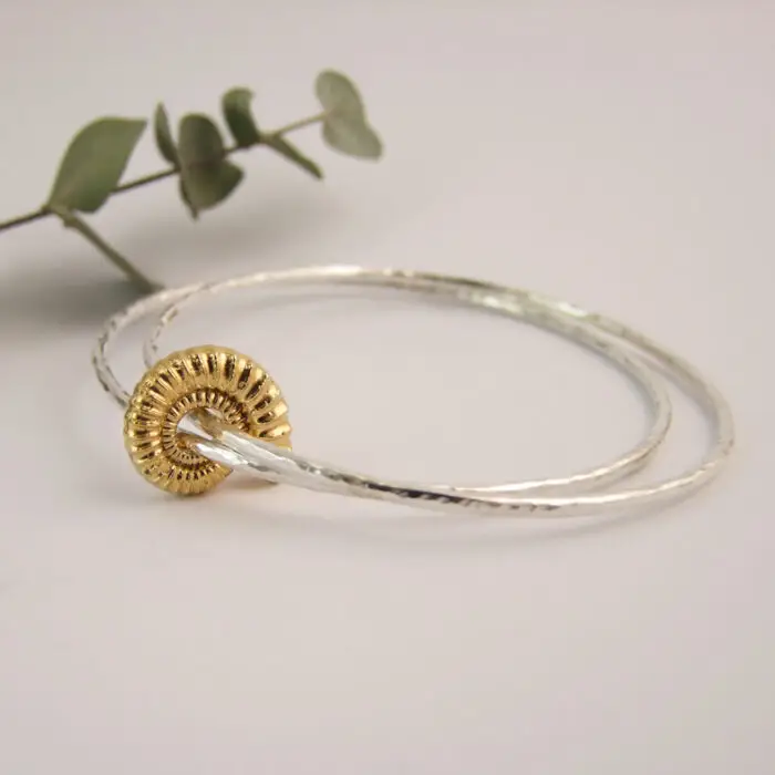Ammonite Double Bangle